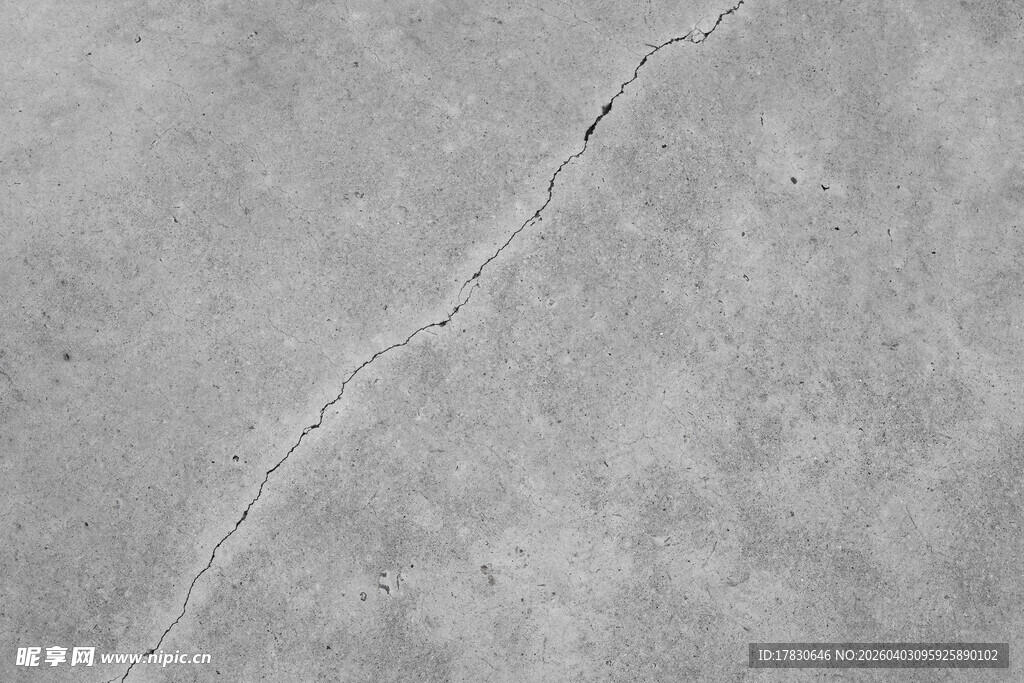 灰色水泥墙面裂缝纹理