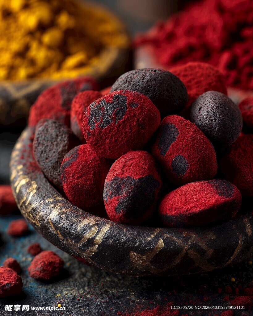 碗中多彩香料糖果