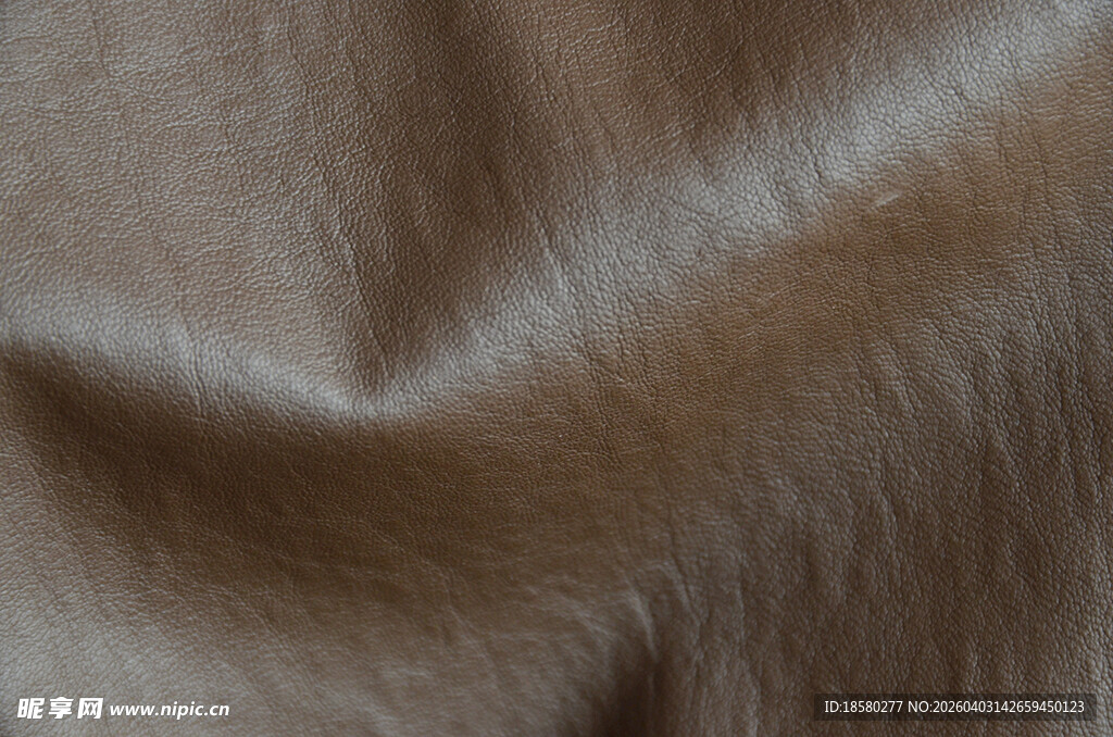 棕色皮革面料纹理特写