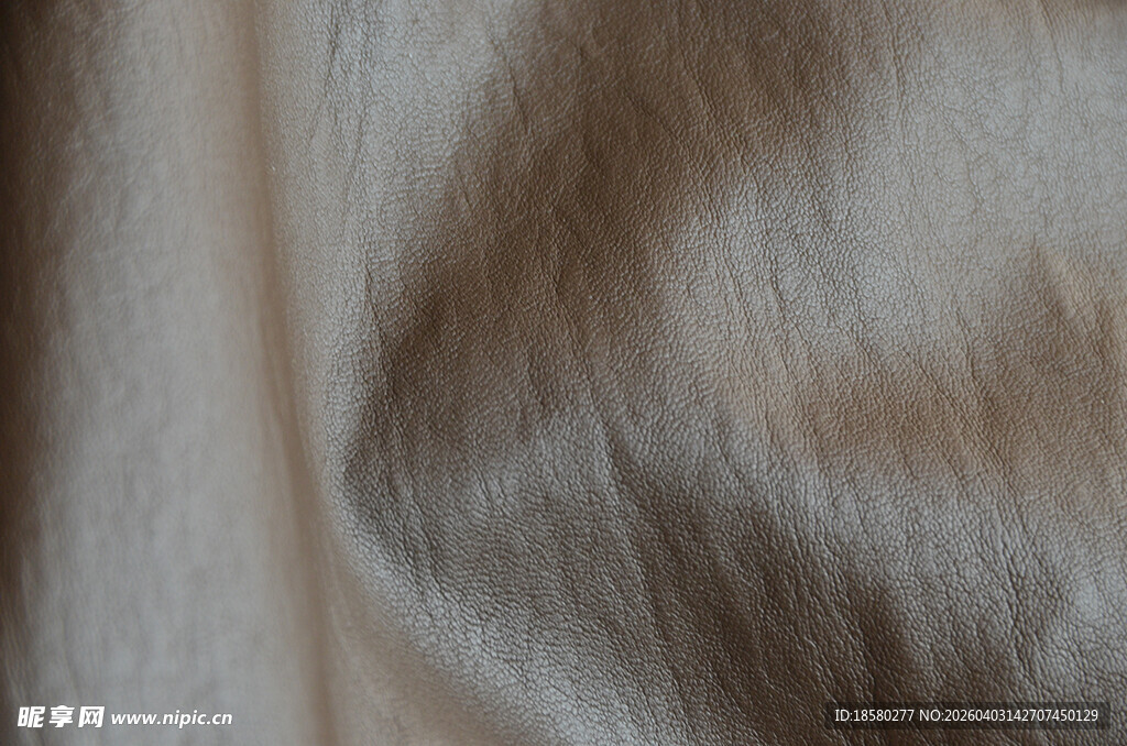 棕色皮革织物纹理特写