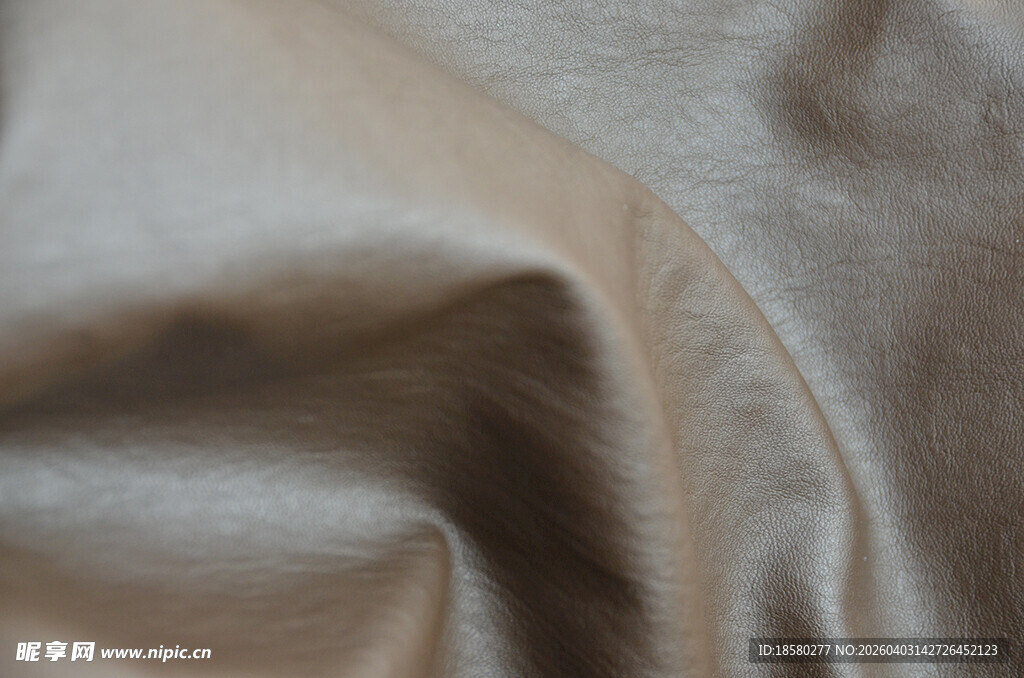 棕色皮革料纹理特写