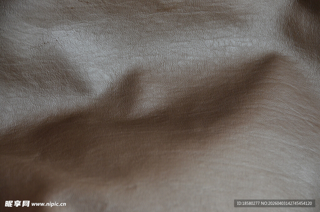 棕色褶皱布料纹理特写