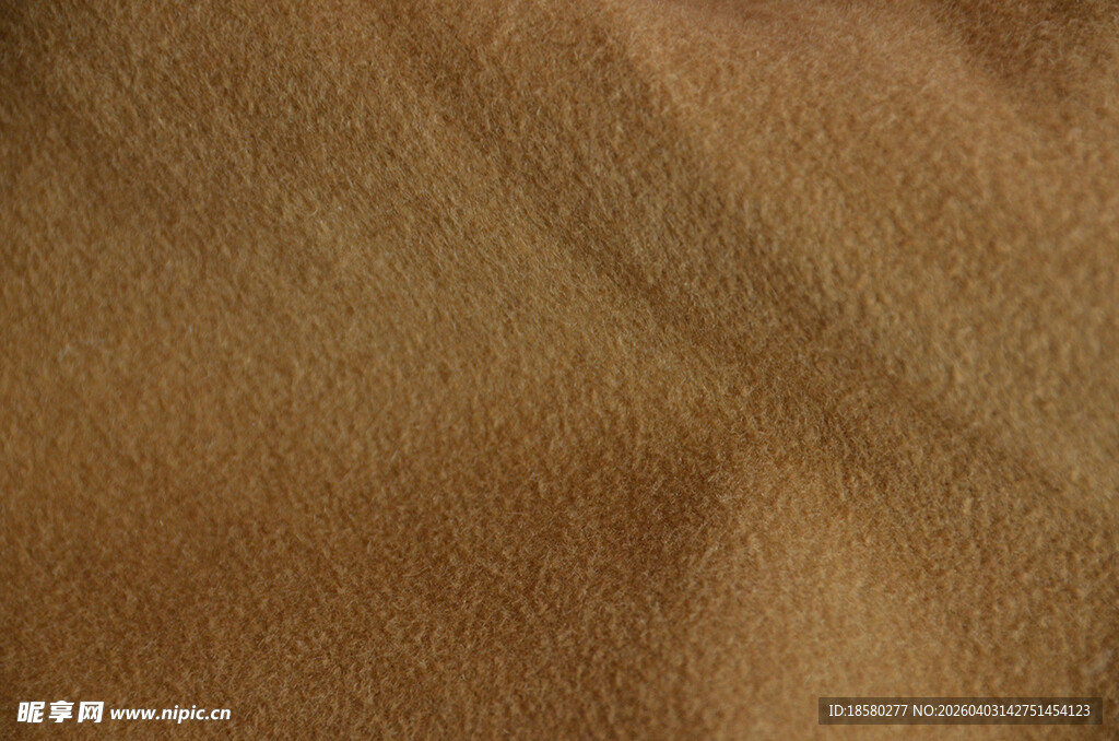 棕色绒面布料纹理特写