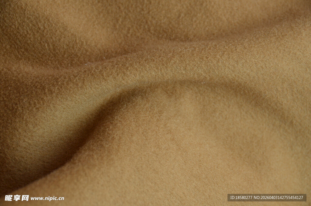 米色毛绒面料纹理特写