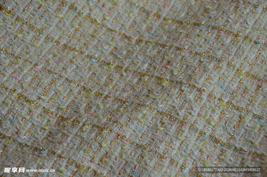 纹理细腻的编织布料