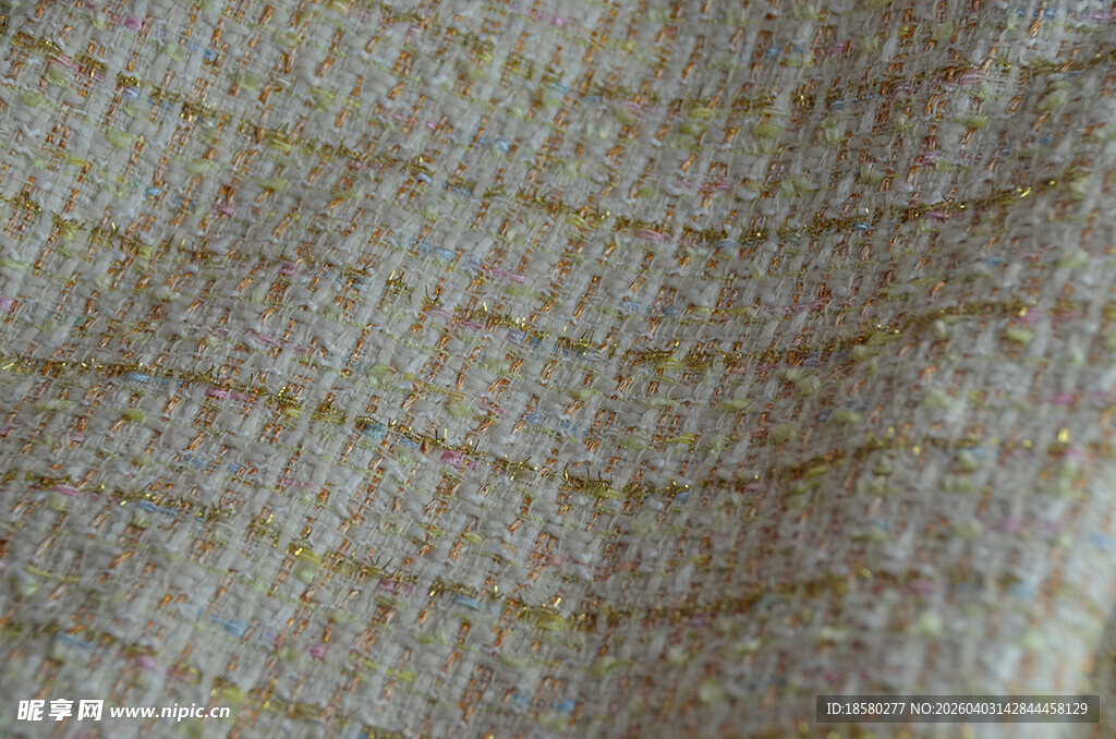 条纹针织布料纹理特写