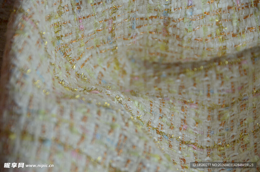 纹理细腻的编织布料