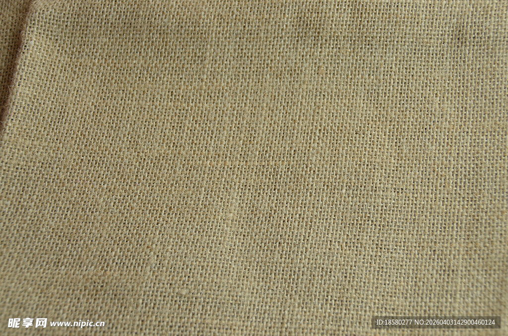 浅棕色麻布纹理布料