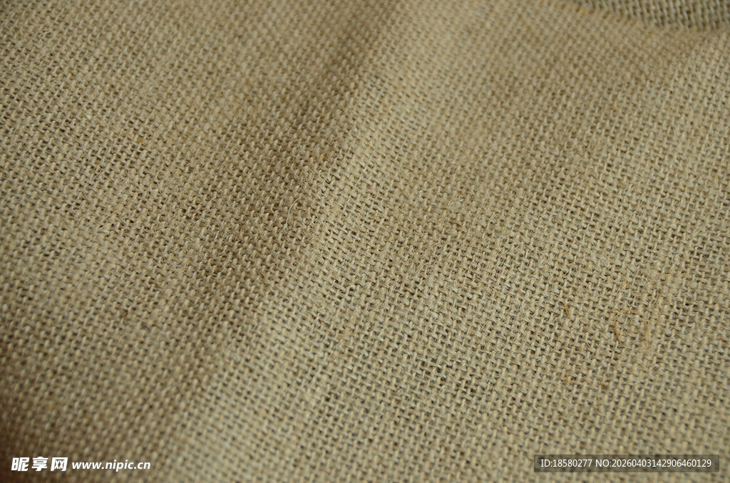 浅棕纯棉布料纹理特写