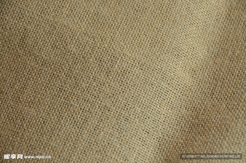 米色织物纹理特写
