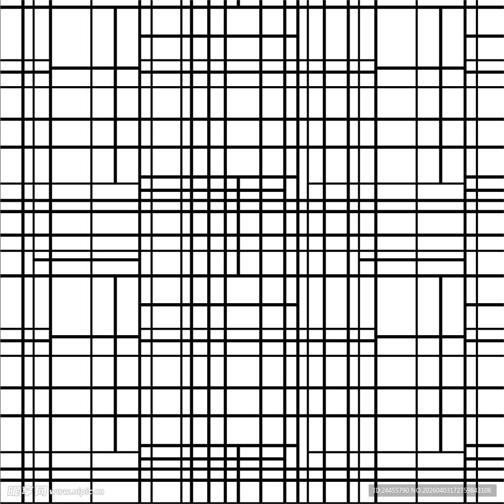 黑白网格线条抽象背景图