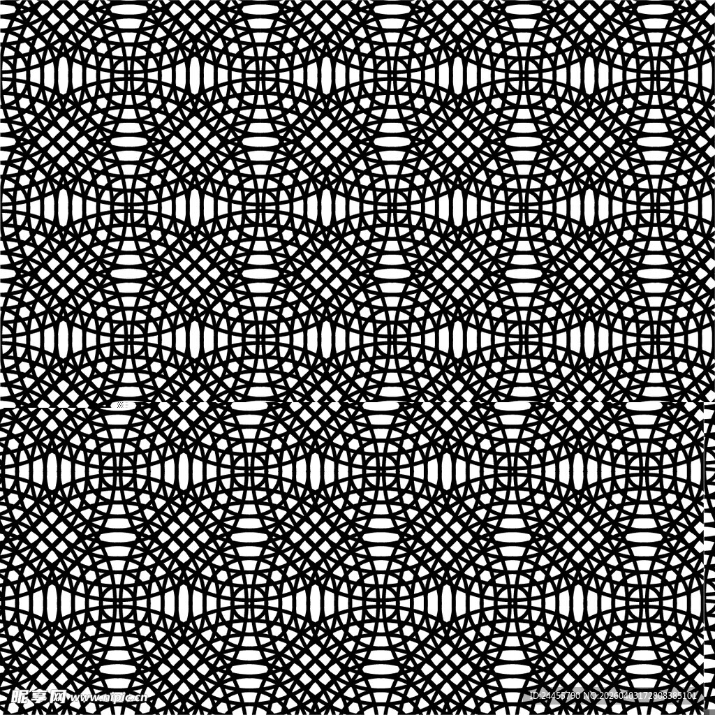黑白几何图案无缝纹理