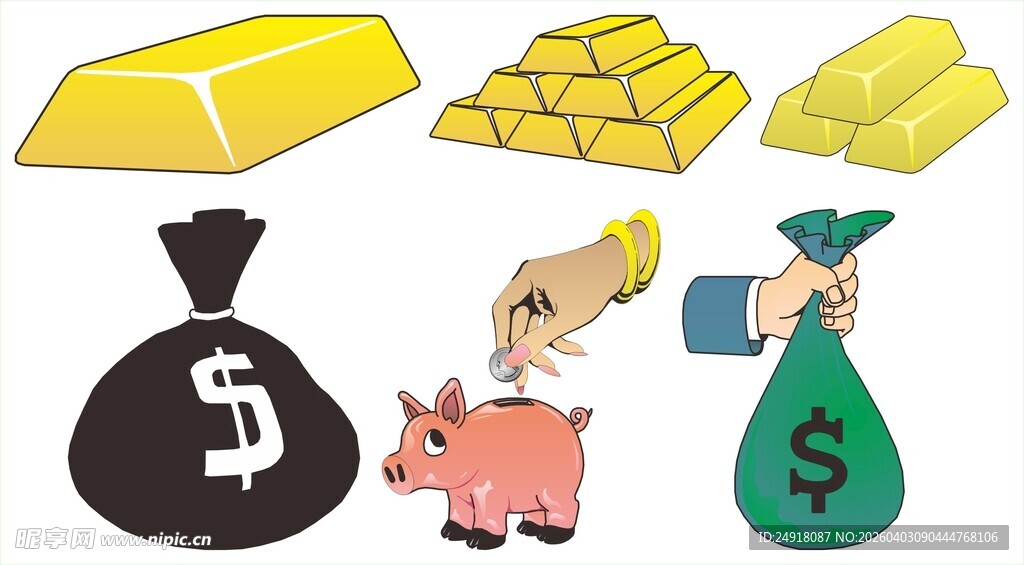 财富相关元素展示