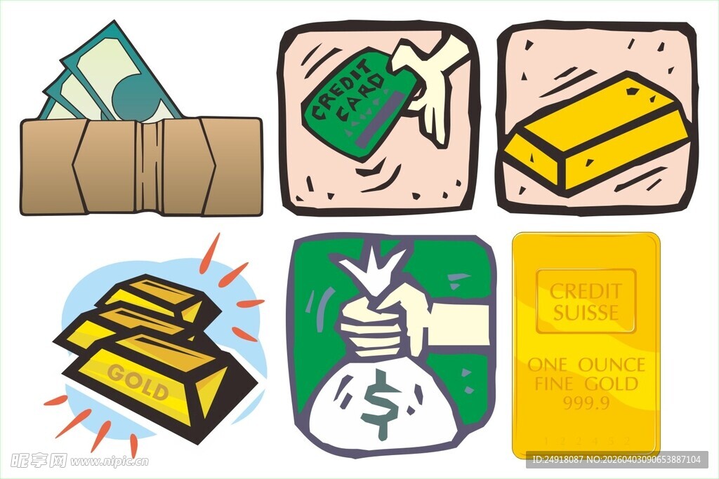 多样财富图标展示