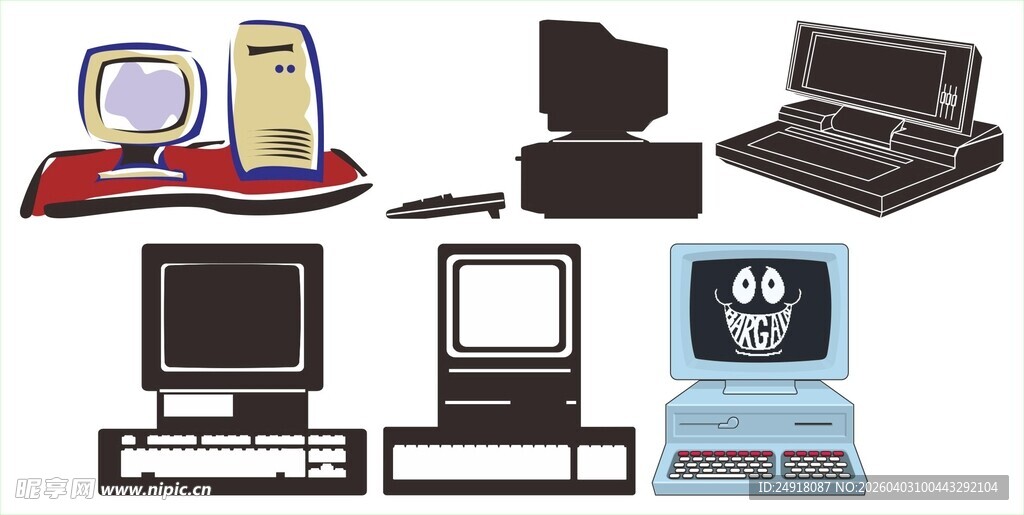 复古电子设备展示