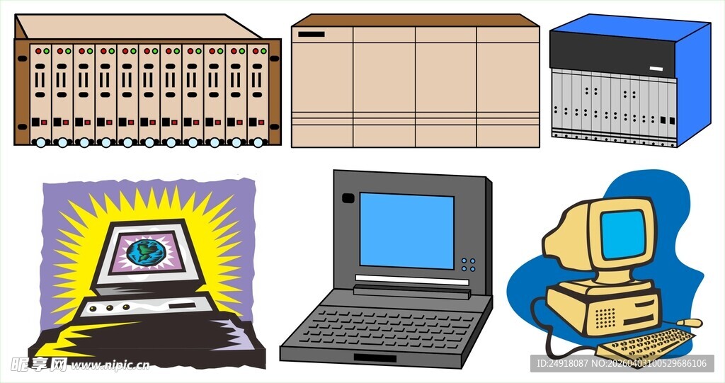 多样电子设备展示