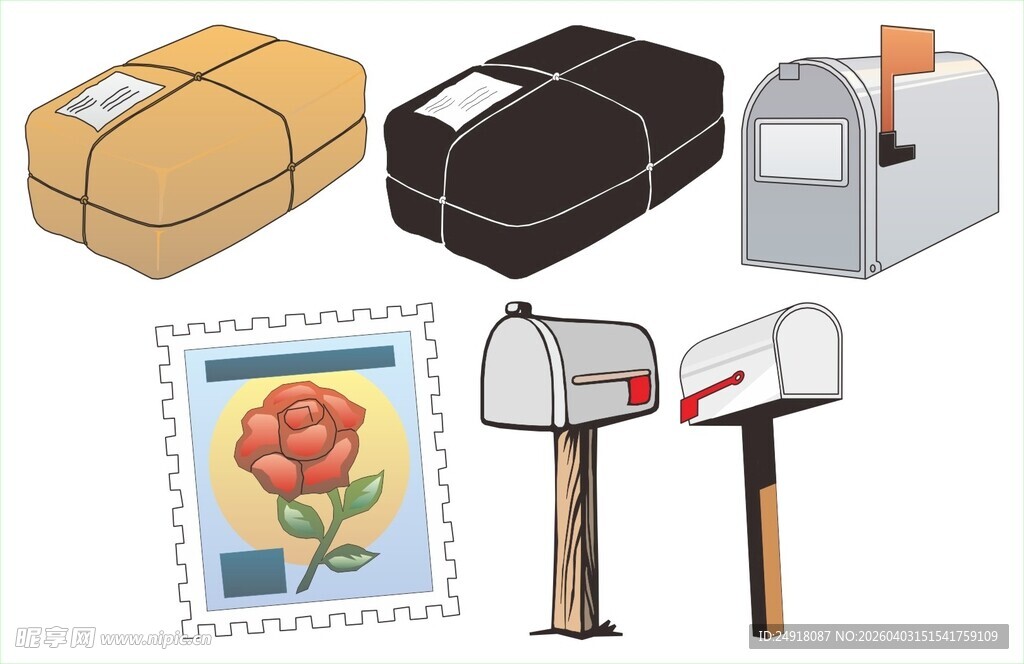 邮政相关物件与邮票展示