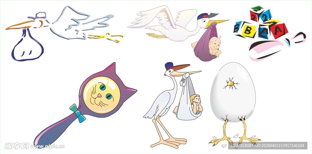 可爱动物主题儿童玩具