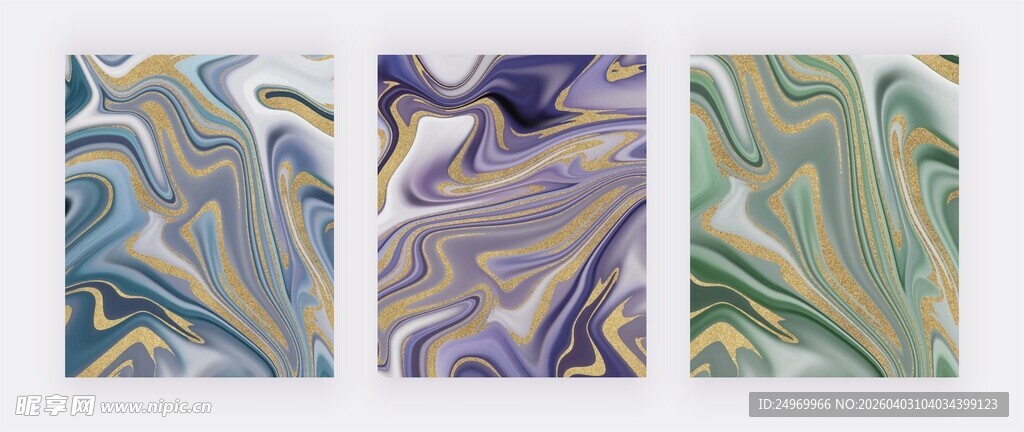 抽象流体艺术图案画作