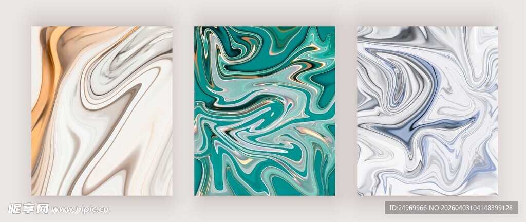 抽象纹理图案装饰画展示