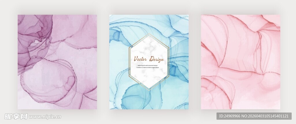 多彩抽象花卉图案背景