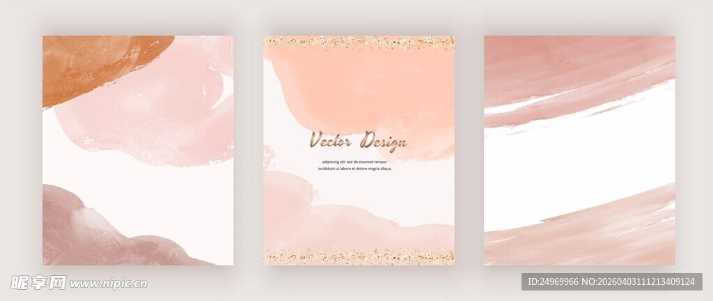 简约几何色块装饰画展示