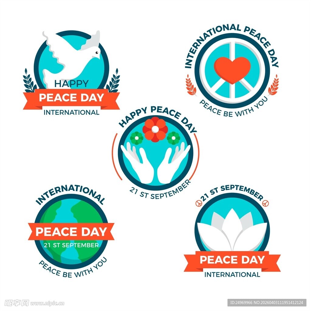 和平主题标志设计集合