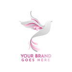 优雅白鸽品牌标志设计