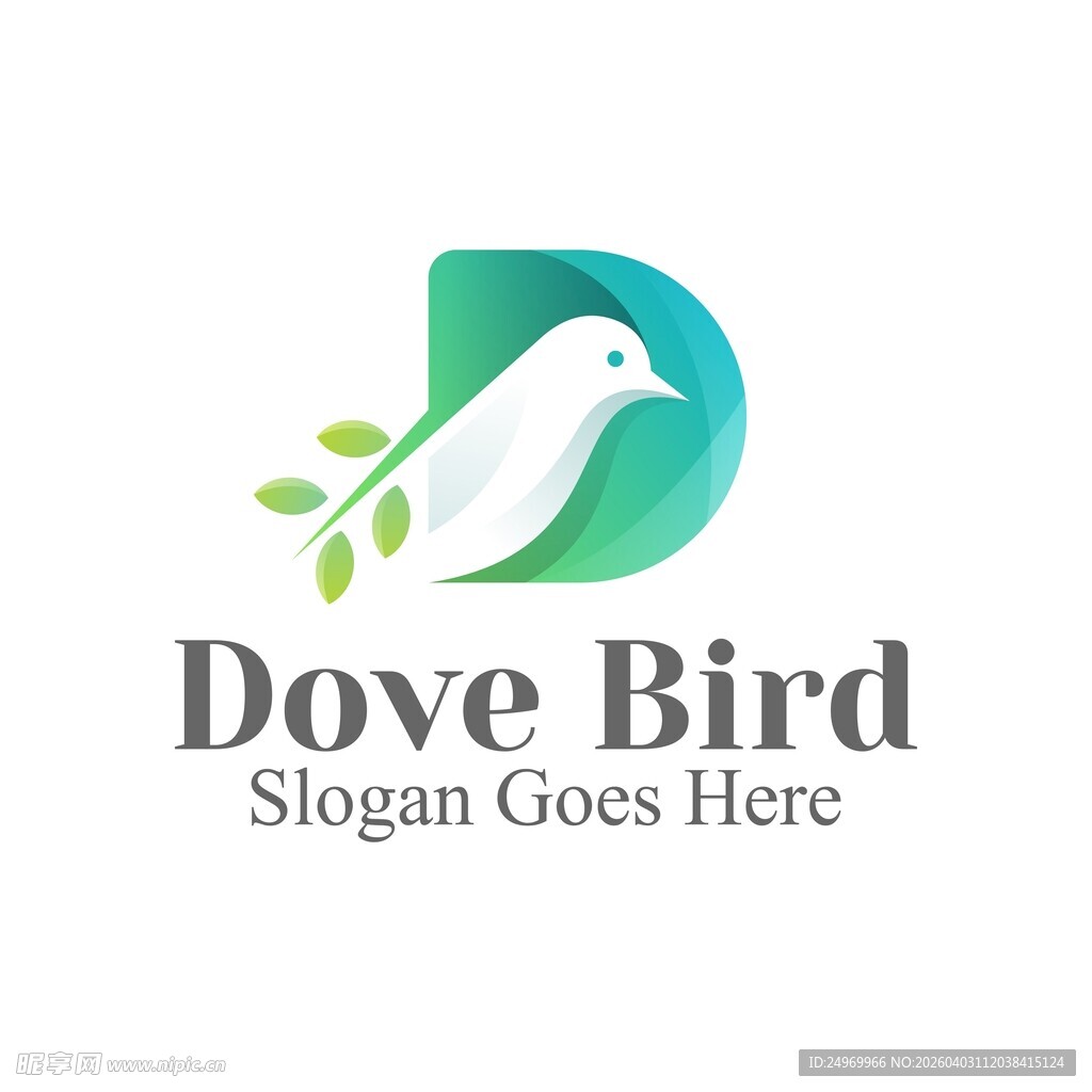 鸽子主题logo设计