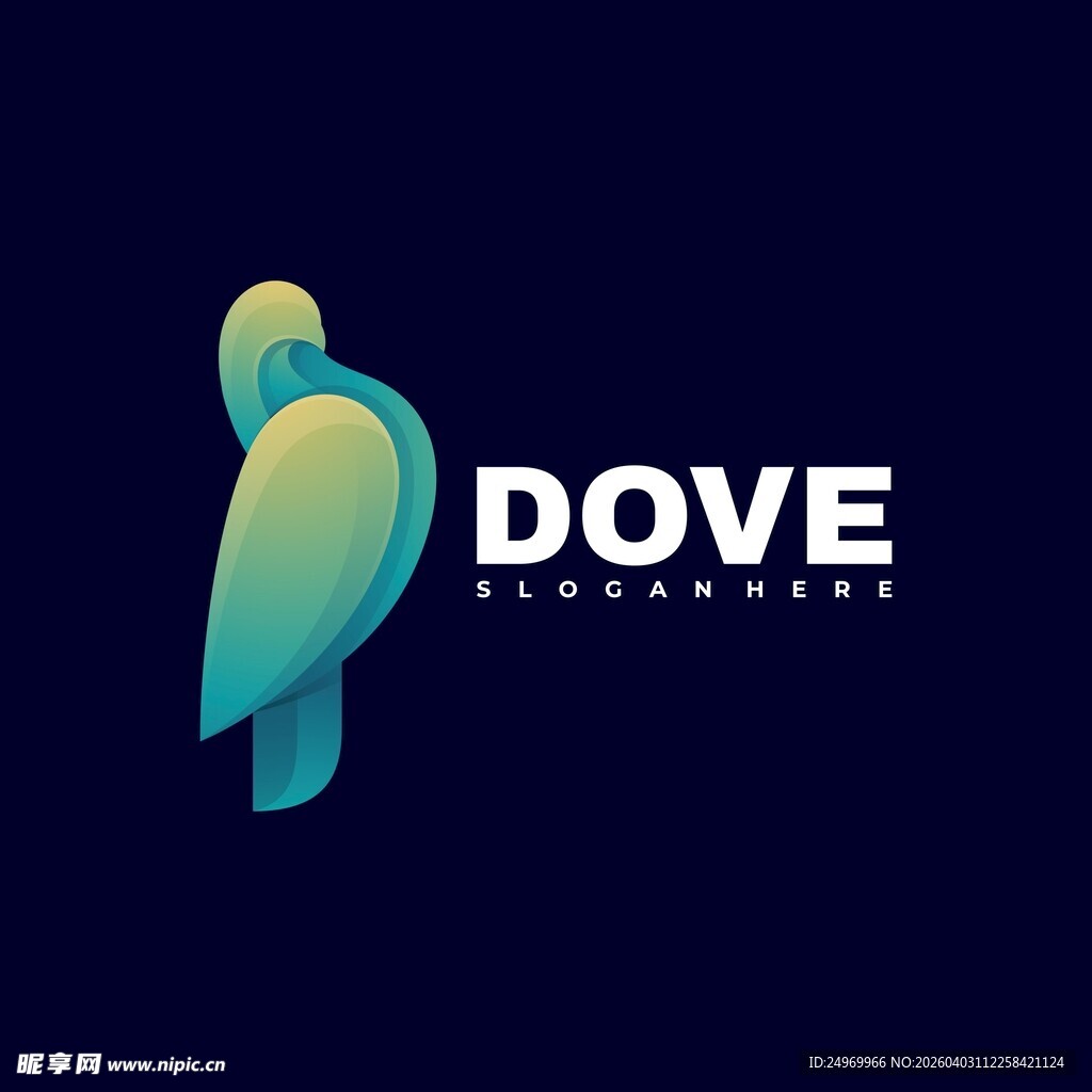 多芬品牌鹦鹉形象标志