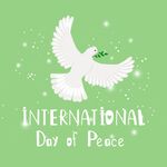 国际和平日白鸽插画