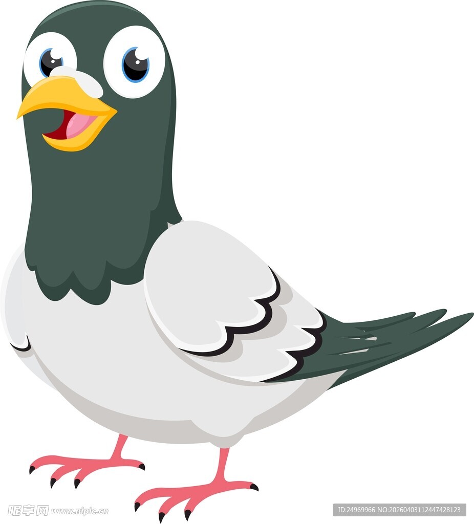可爱卡通鸽子形象