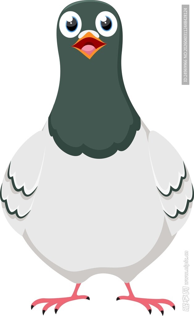 可爱卡通鸽子形象