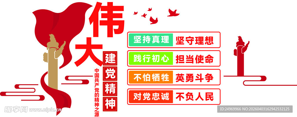 伟大征程党建文化墙