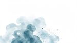 淡蓝色水彩晕染抽象背景