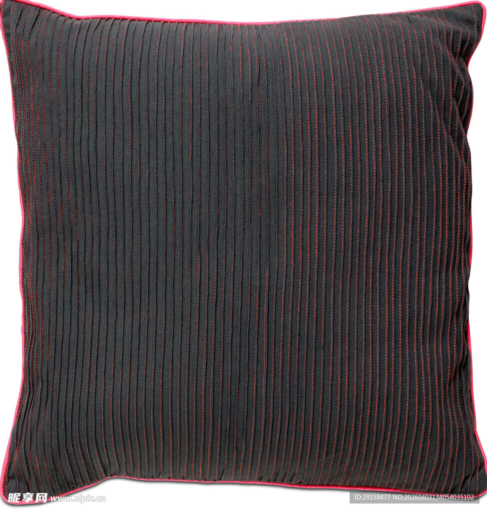 黑色条纹抱枕
