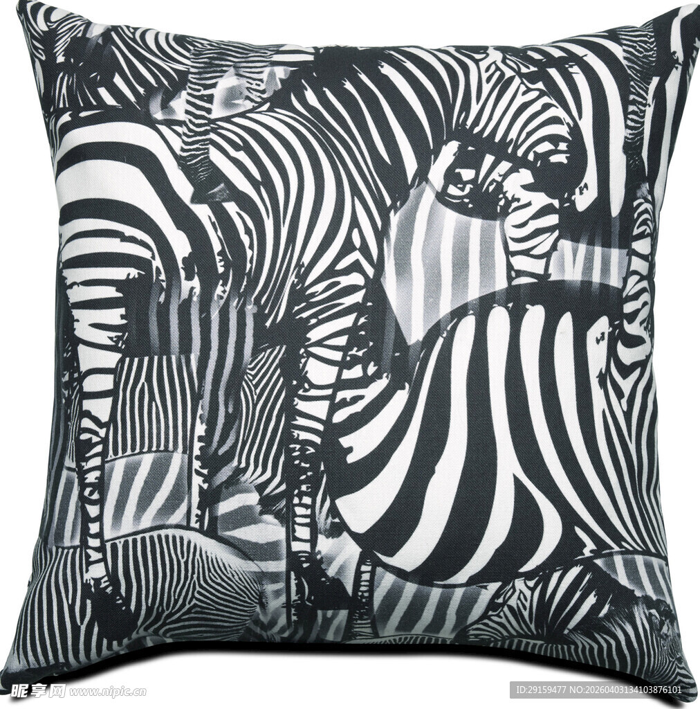 斑马图案抱枕
