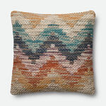 多彩波浪纹编织抱枕