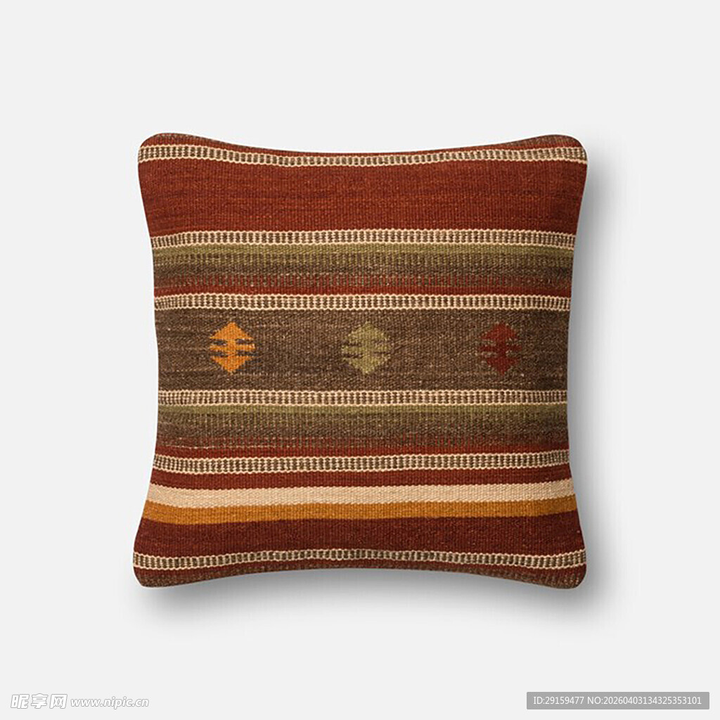 条纹图案抱枕