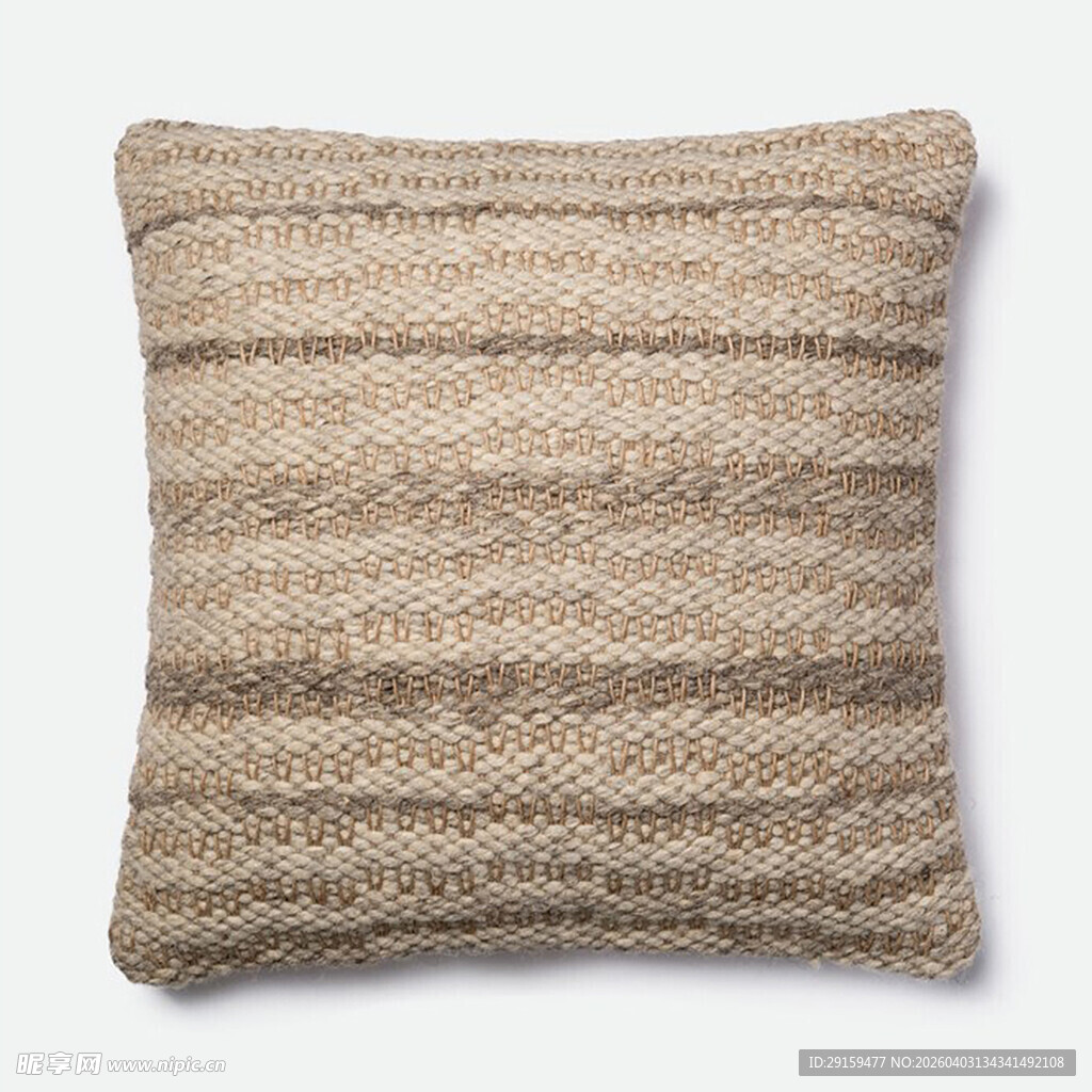 条纹针织抱枕