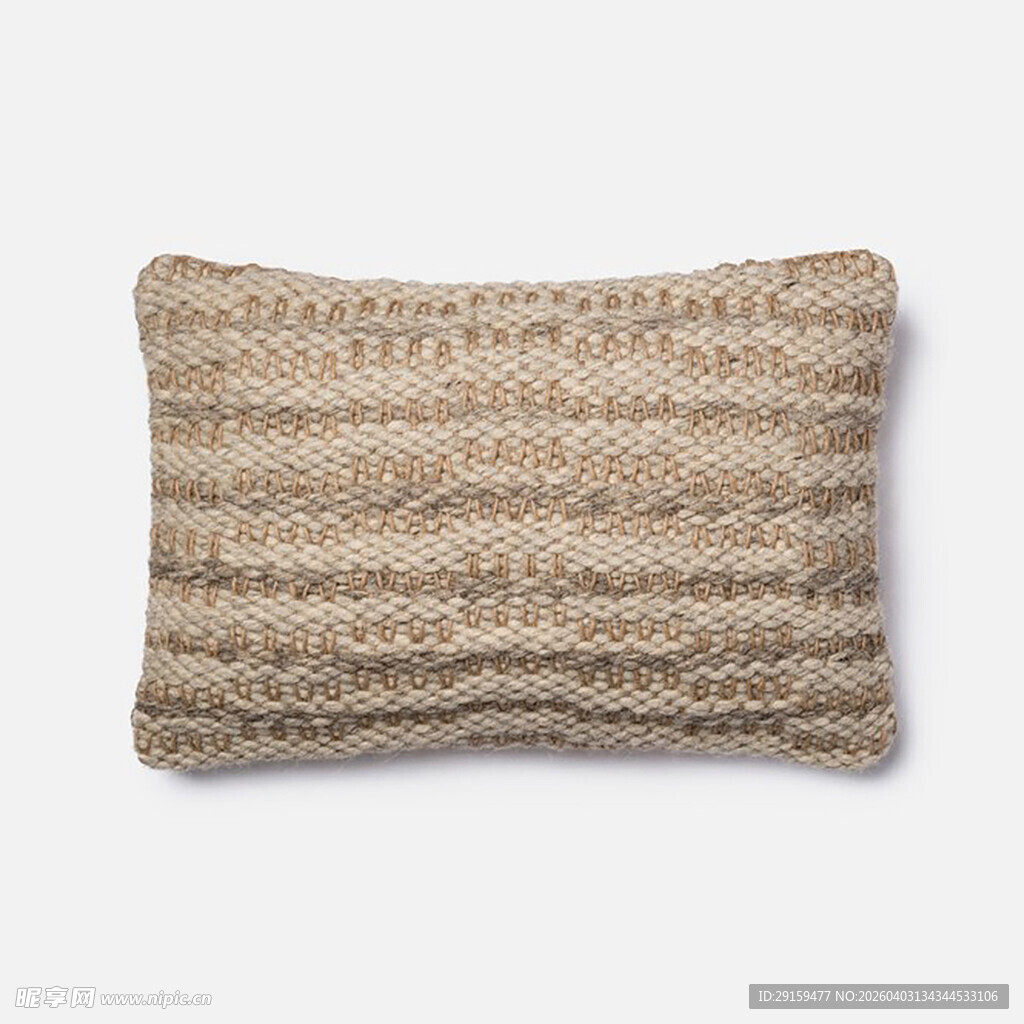 条纹针织抱枕