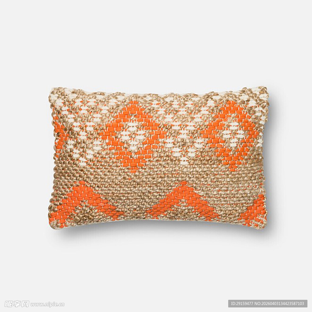 几何图案编织抱枕