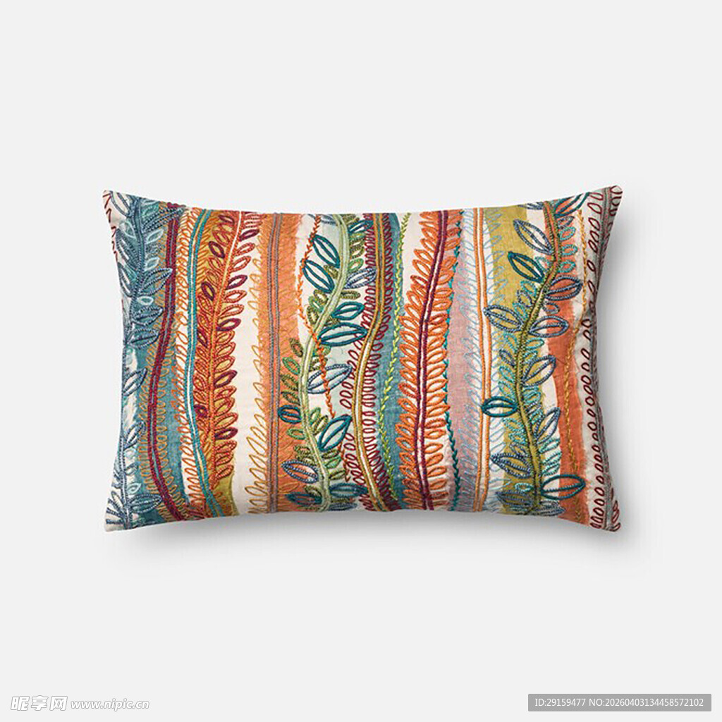 多彩民族风长形抱枕