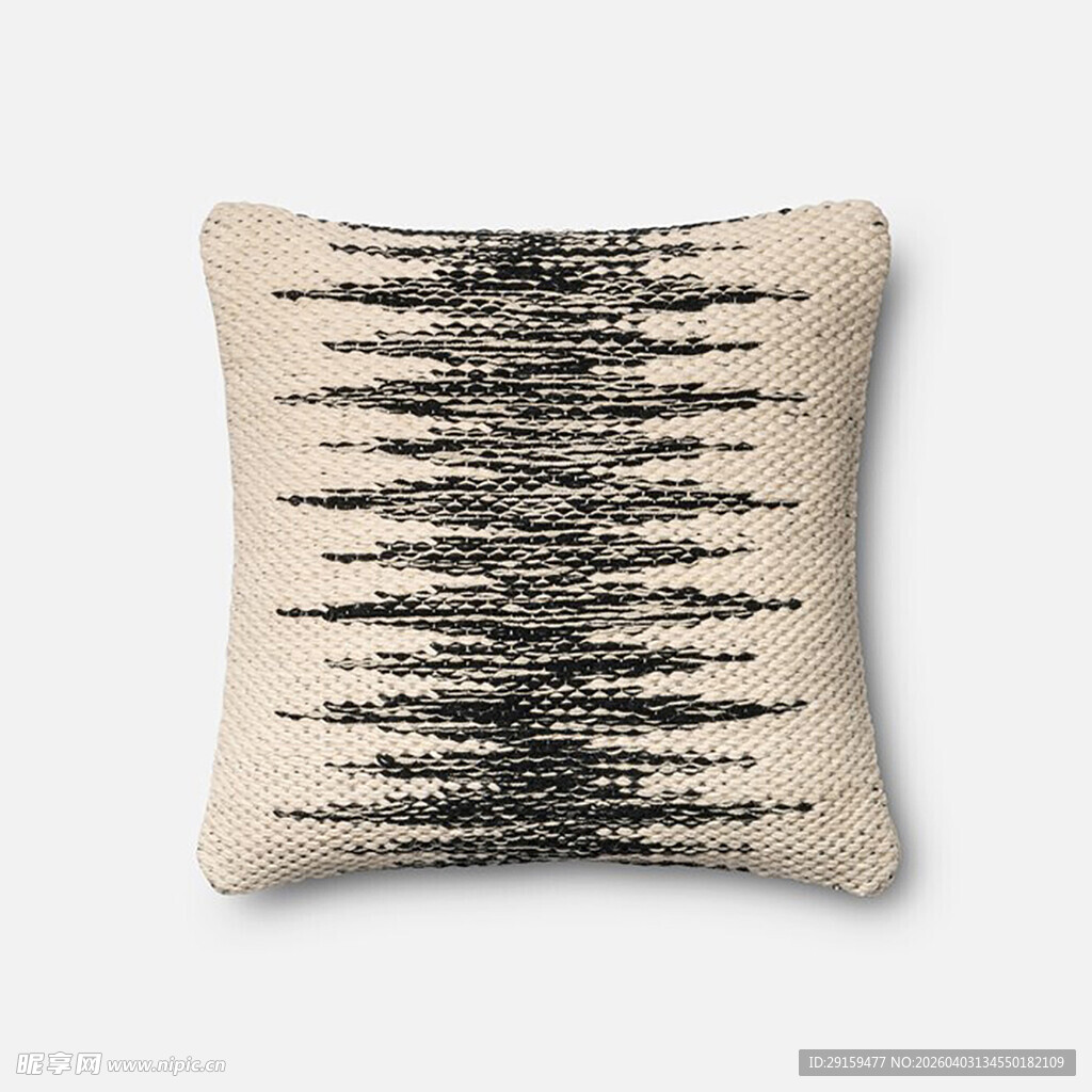 几何图案米色抱枕