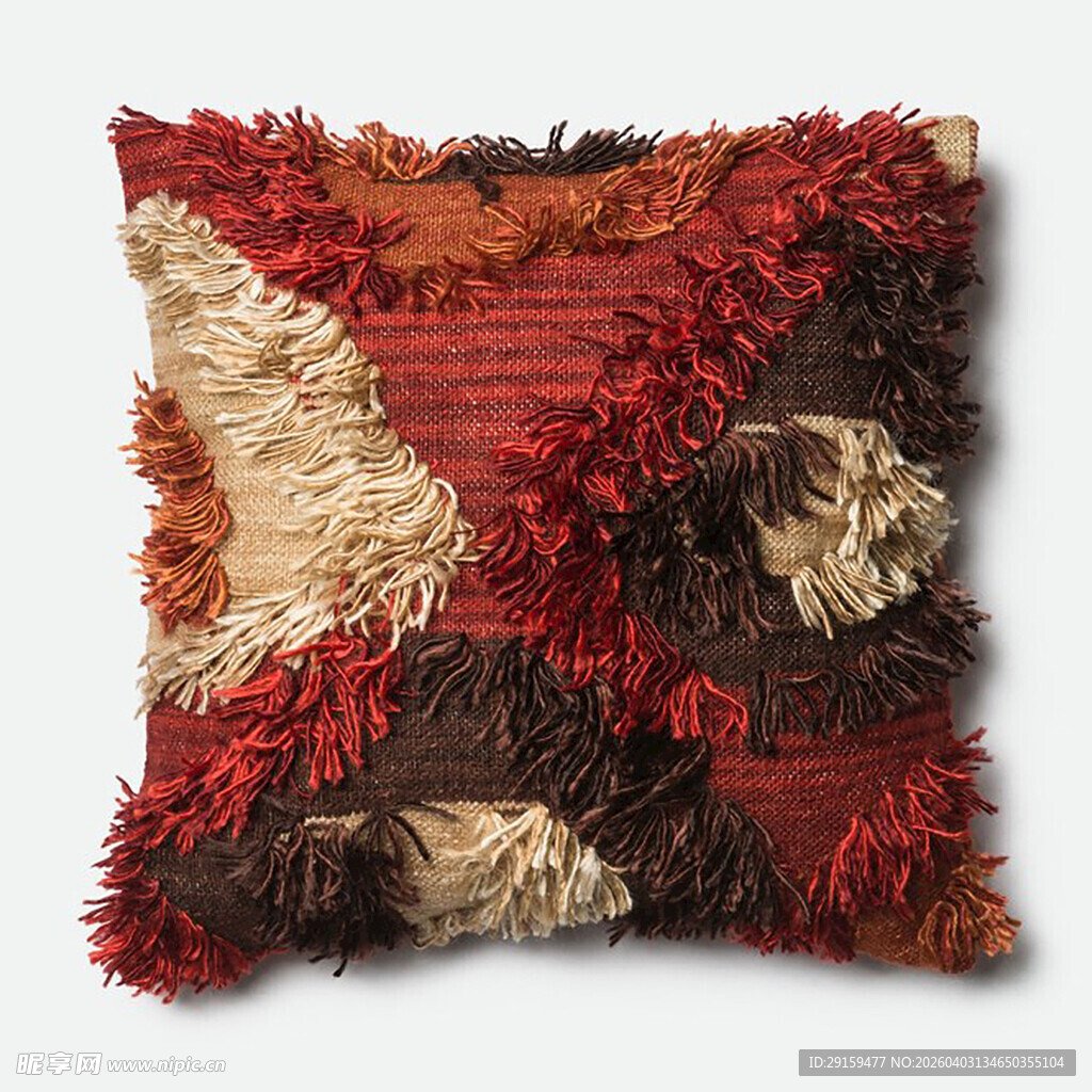 多彩流苏装饰抱枕