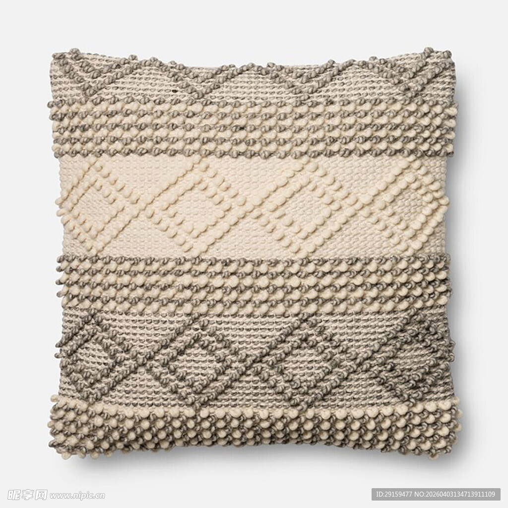 几何图案针织抱枕