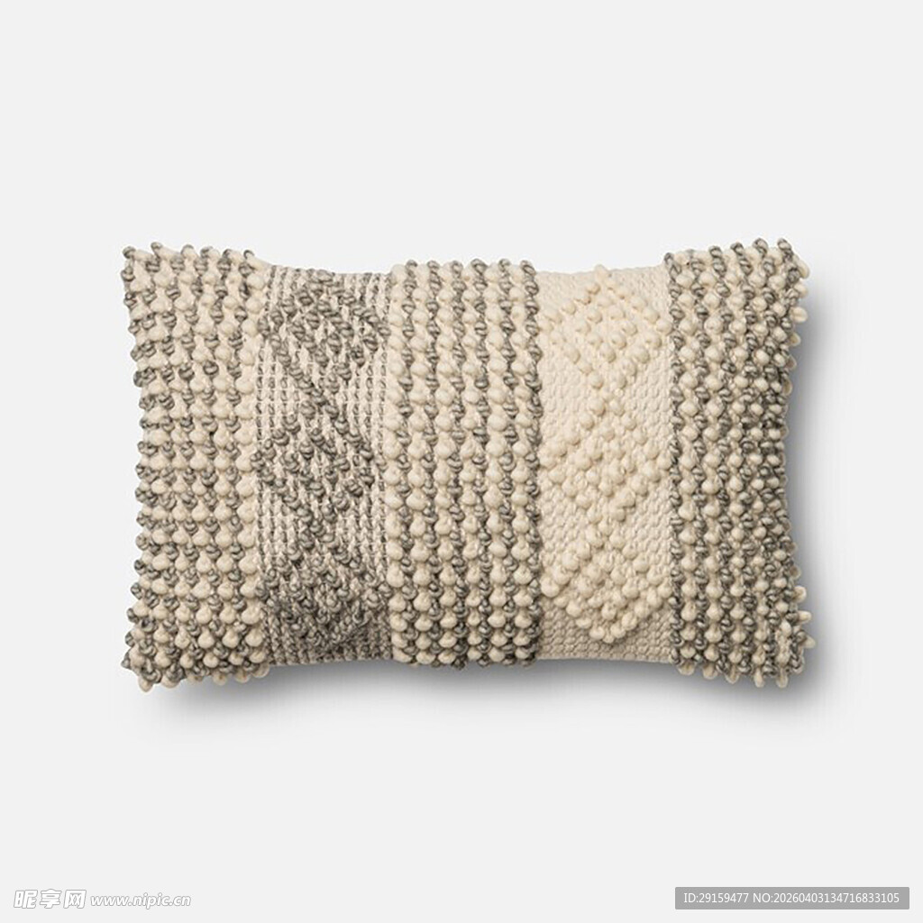 几何纹理编织抱枕
