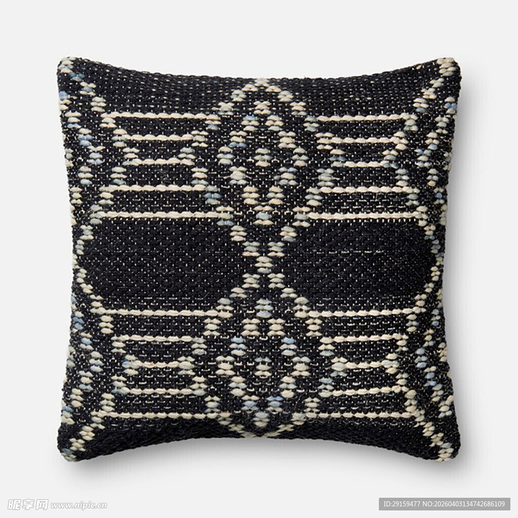 几何图案编织抱枕