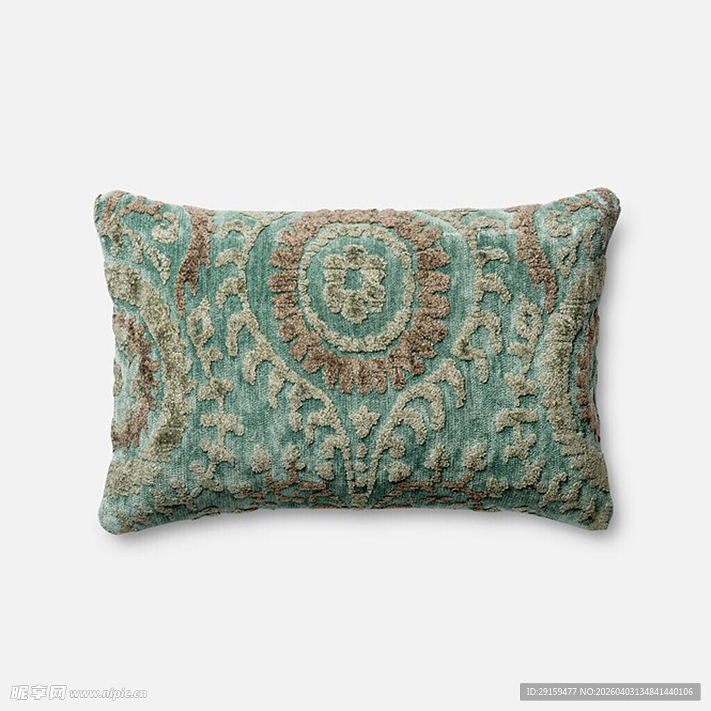 复古花纹长形抱枕