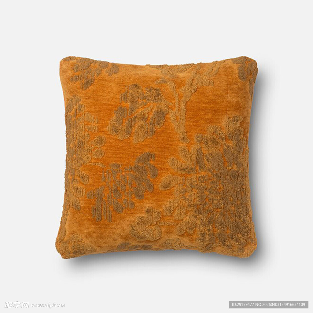 橙色复古风方形抱枕
